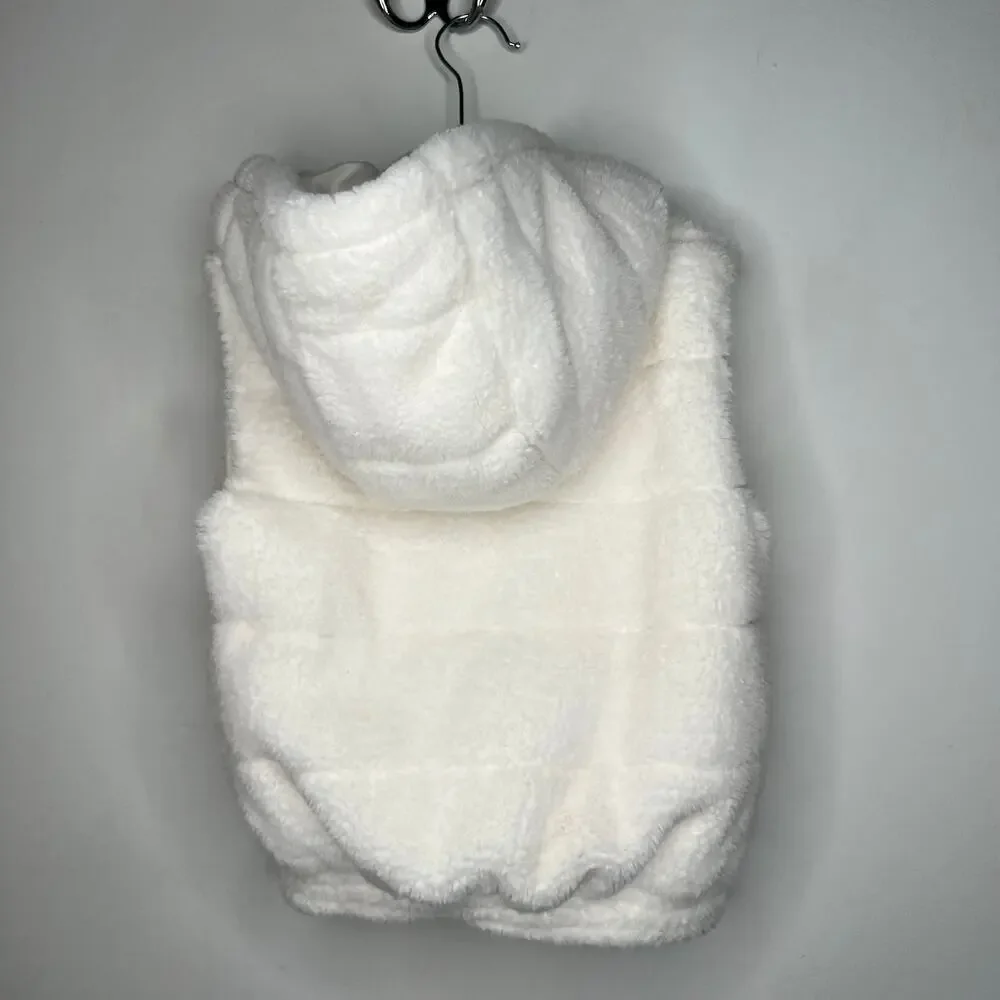 Janie & Jack Ivory Sherpa Vest Size 5-6